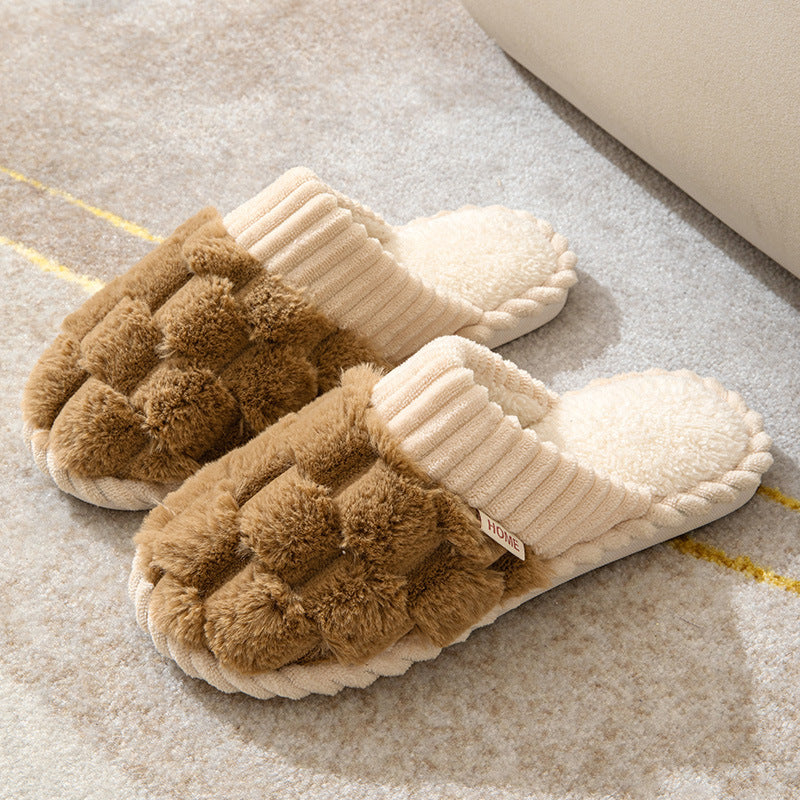 ModeGeist | Bequeme Damen Hausschuhe mit Pelzfutter