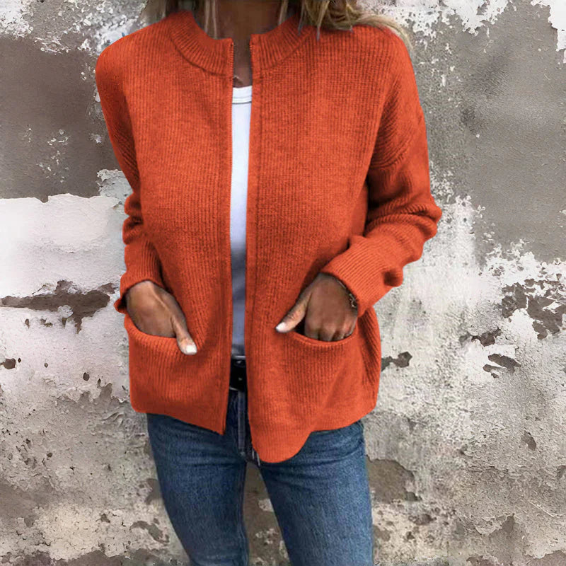 JENELL Strickjacke mit großen Taschen
