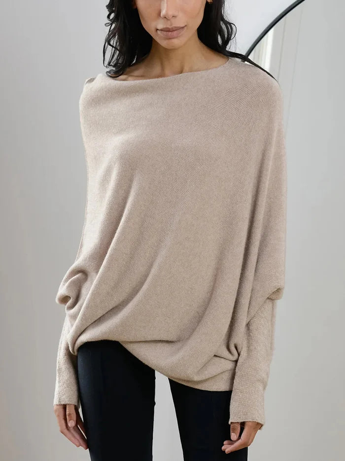 Lydia Pullover: Asymmetrisch drapiert