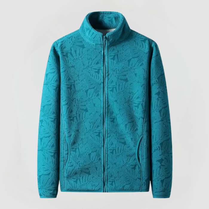 AYLA: Fleecejacke mit Blumenmuster