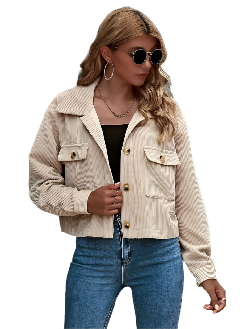 ModeGeist | Kurze Cordjacke für Damen