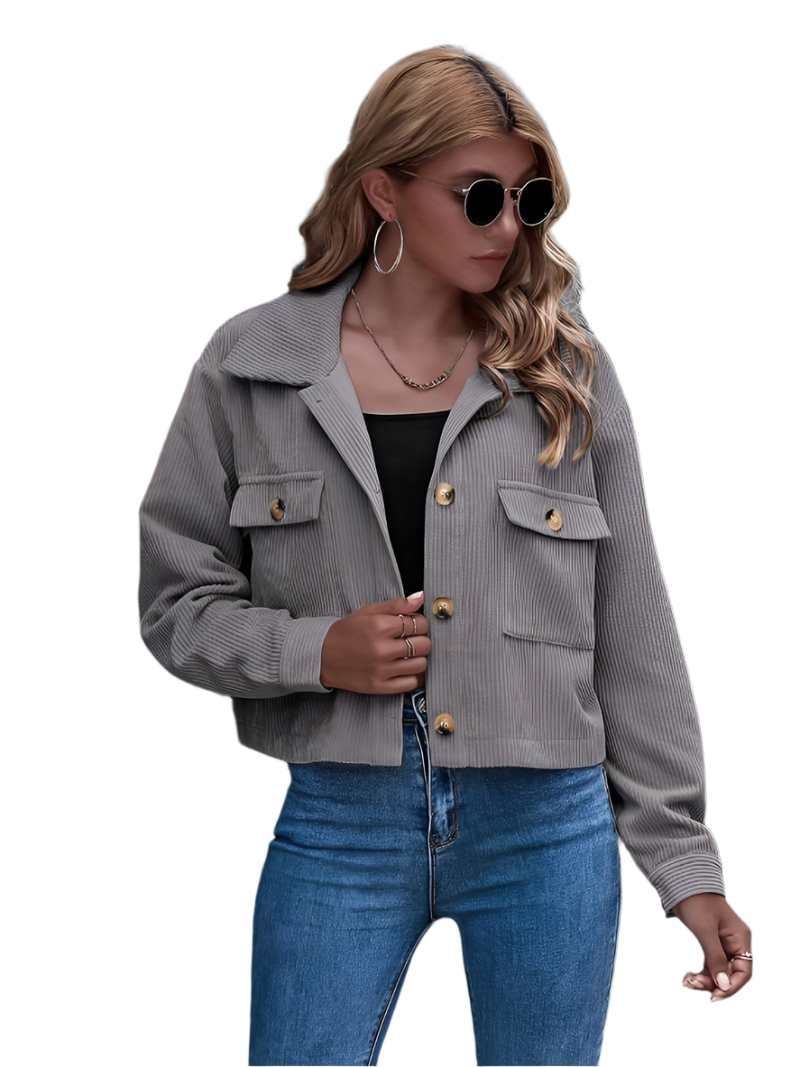 ModeGeist | Kurze Cordjacke für Damen