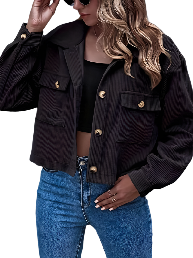 ModeGeist | Kurze Cordjacke für Damen