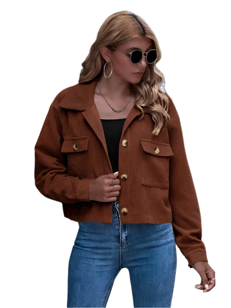 ModeGeist | Kurze Cordjacke für Damen