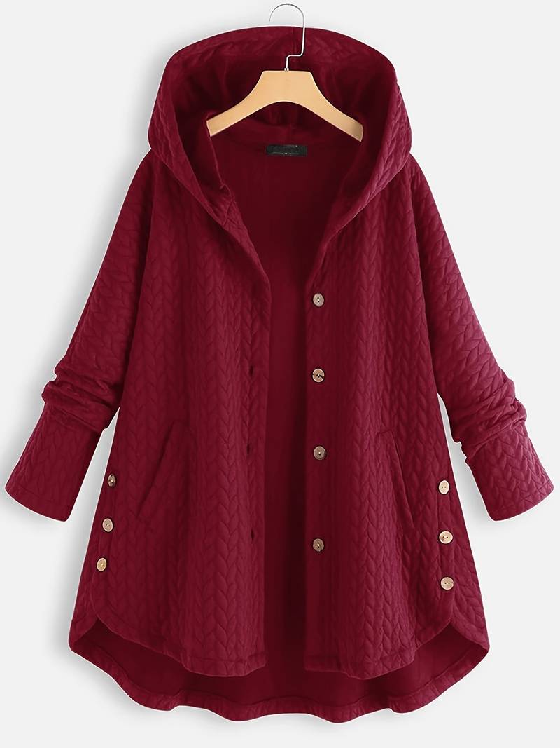 ModeGeist | Warme Winterjacke Rotwein