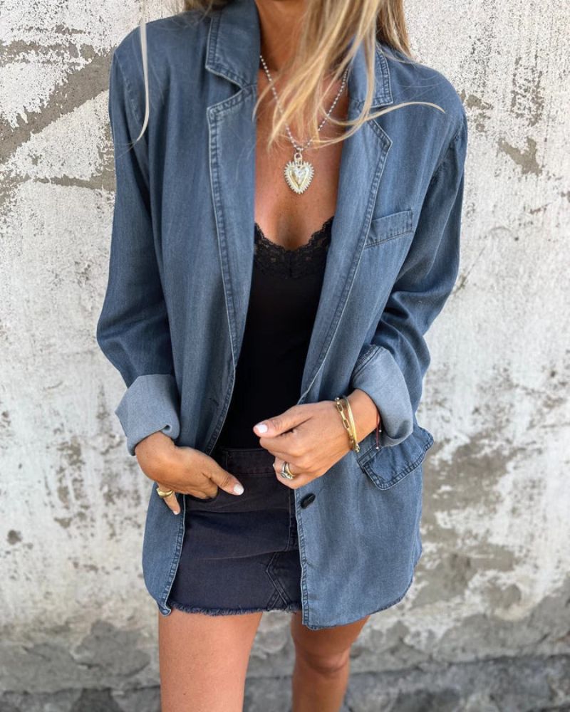 ModeGeist | Lässiger Denim Blazer