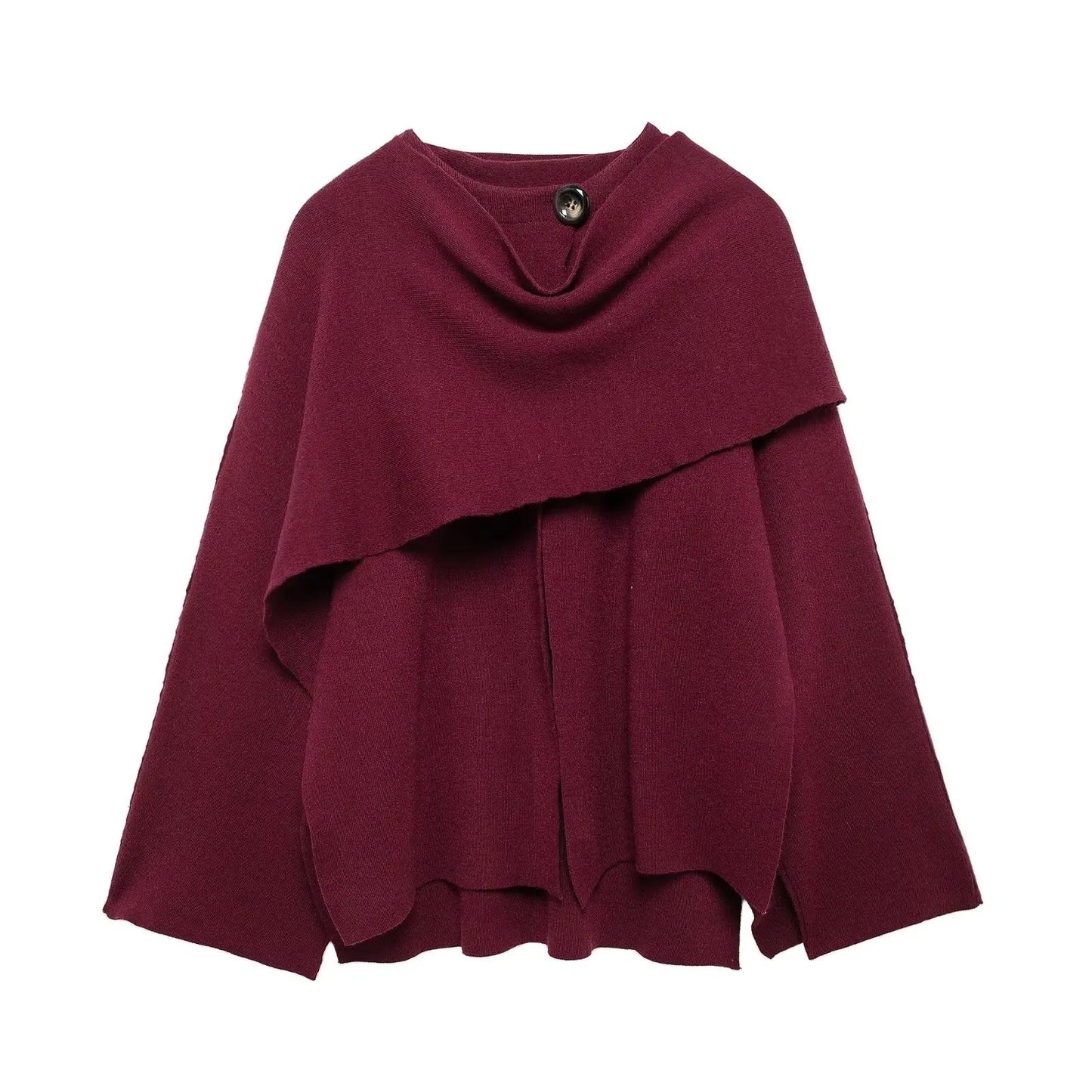 MODEGEIST Damen Cape Mantel Offen Vorne Vielseitig Design
