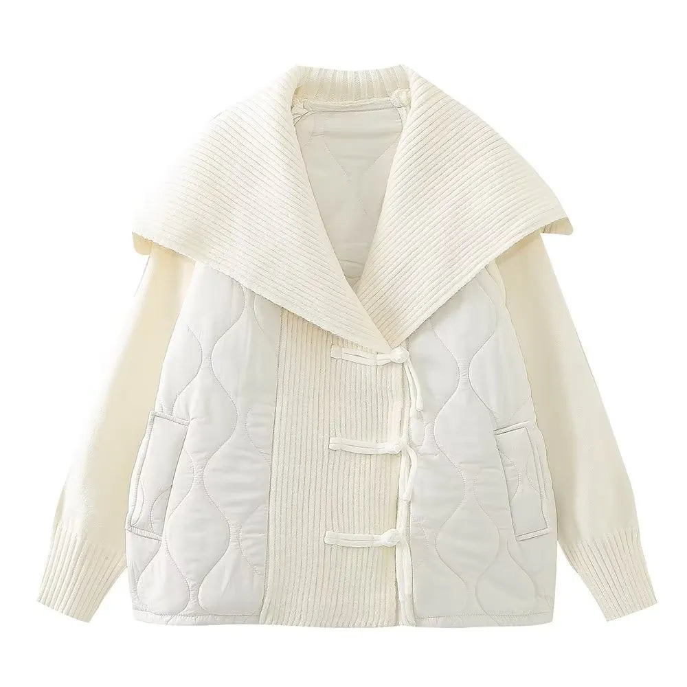ModeGeist | Oversized Damenjacke mit Lässigem Marinekragen