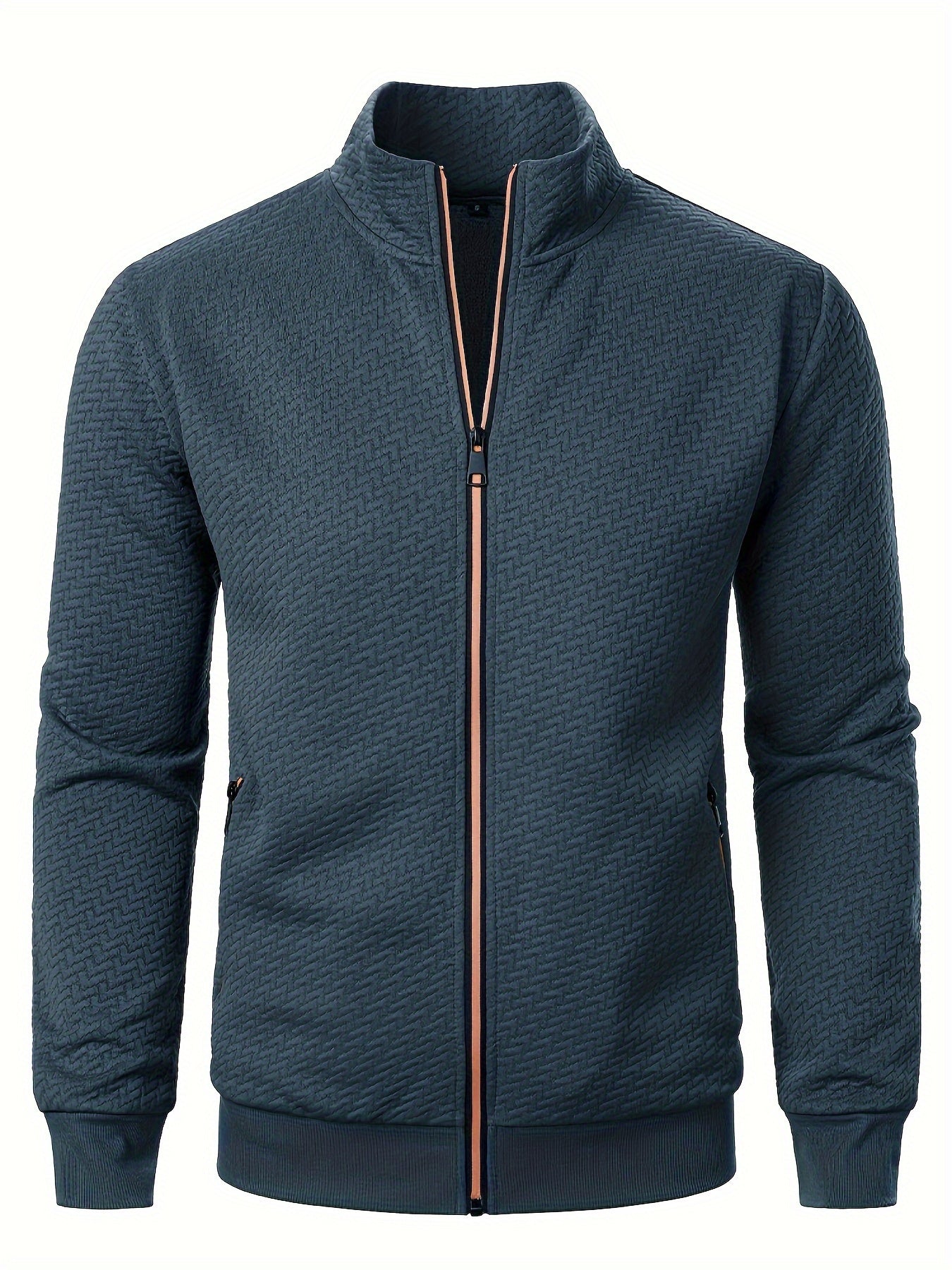 ModeGeist | Leichtgewicht Jacke mit Strukturmuster Polyester Komfort und Stil