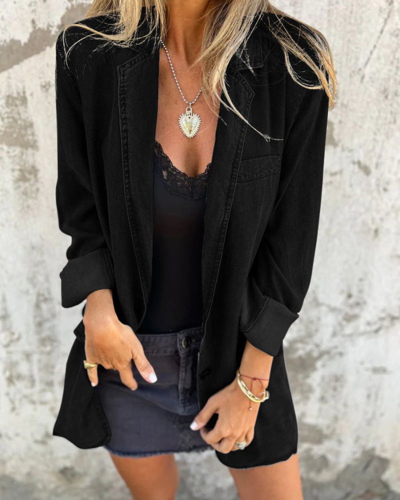 ModeGeist | Lässiger Denim Blazer