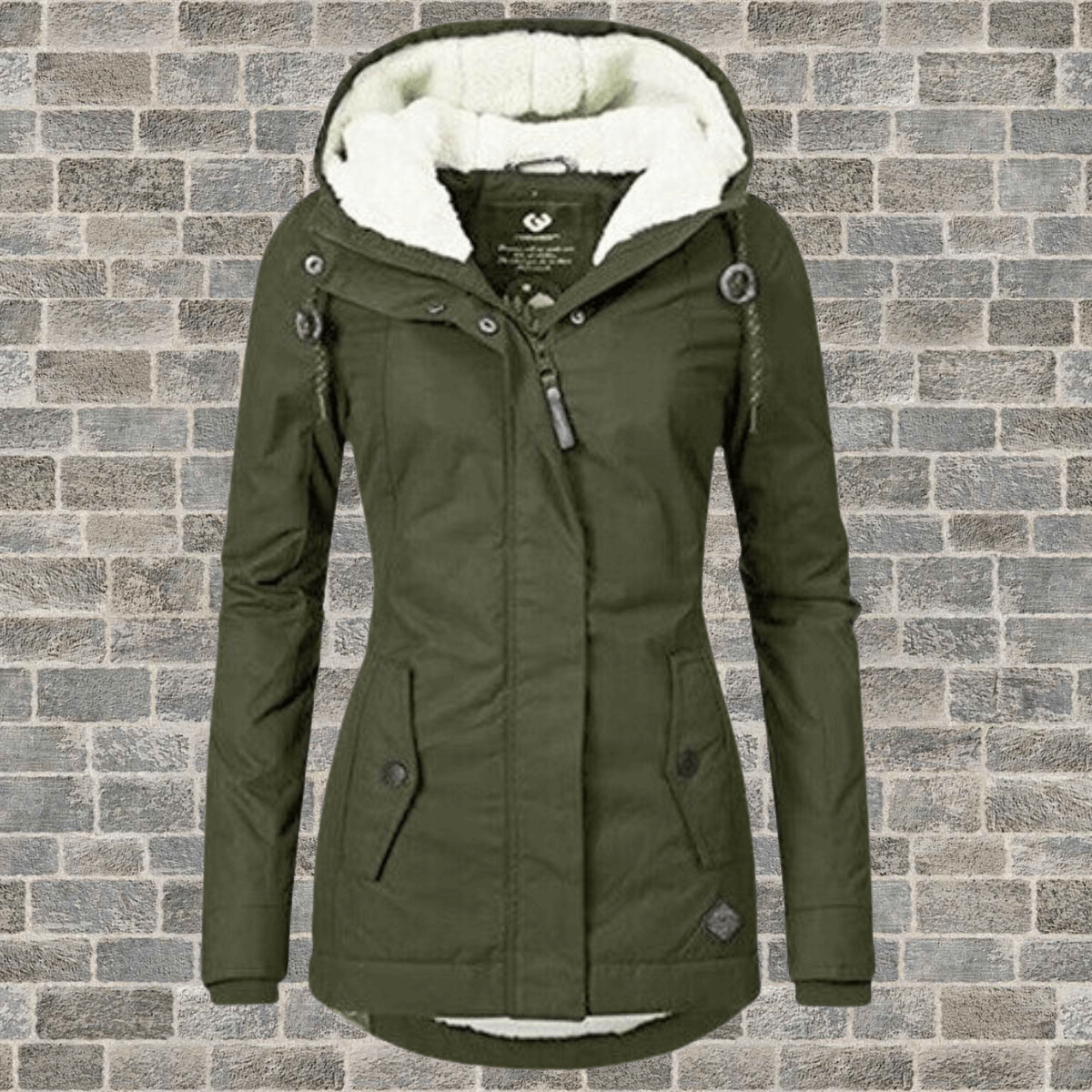ModeGeist | Damen Lange Winterjacke mit luxuriösem Pelzfutter