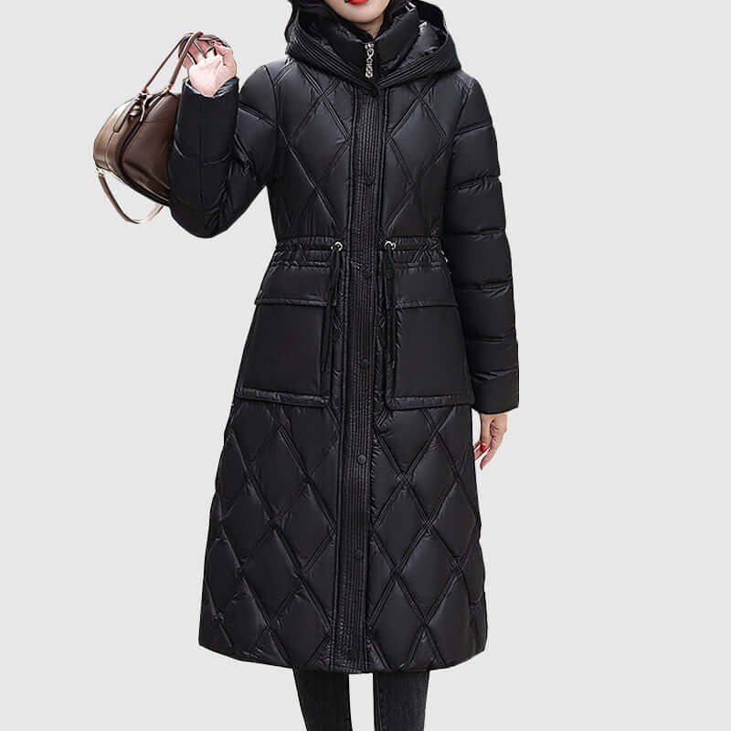 ModeGeist | Damen gepolsterte Kapuzen Winterjacke