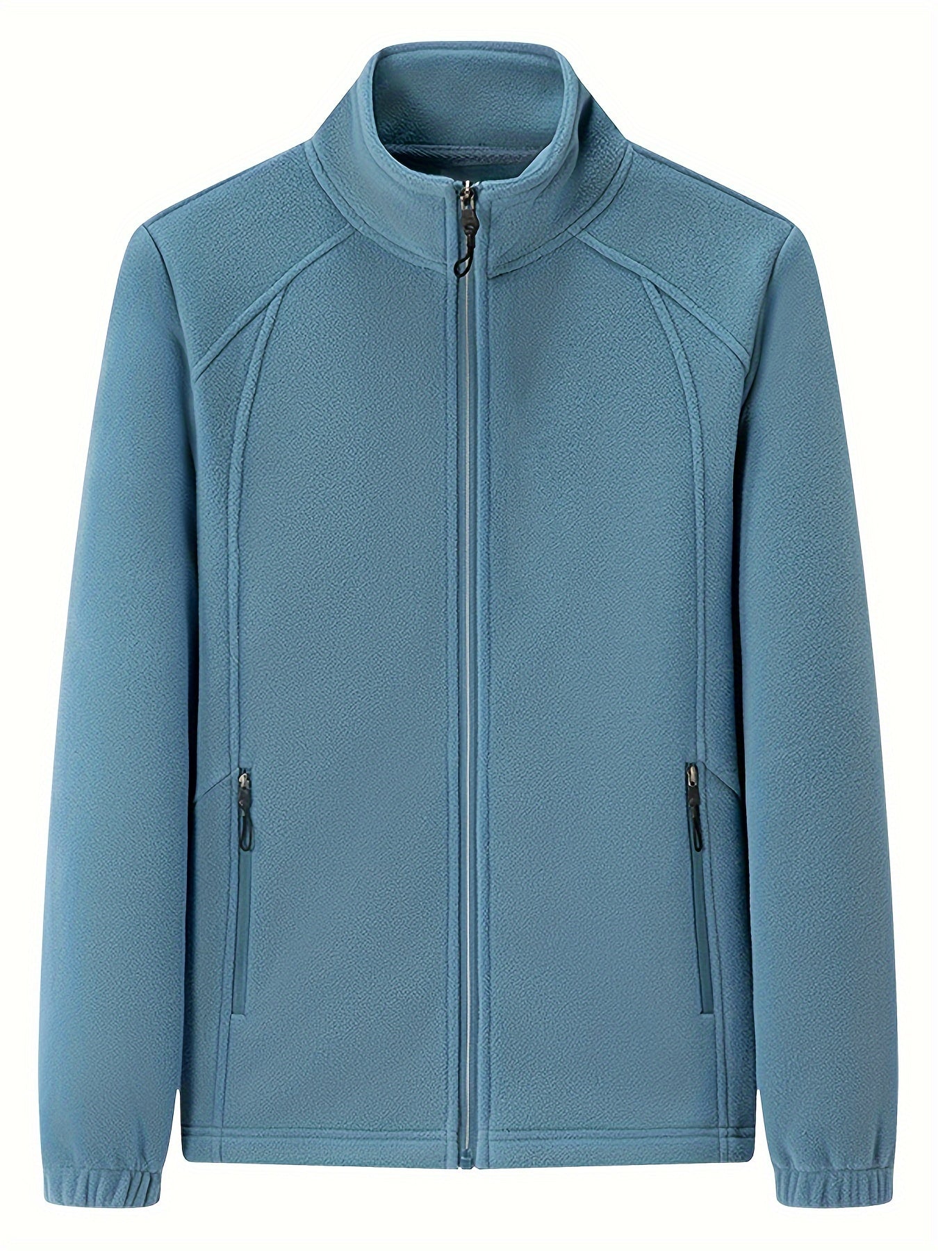 ModeGeist | Außenjacke Aus Fleece mit Stehkragen und Langen Ärmeln