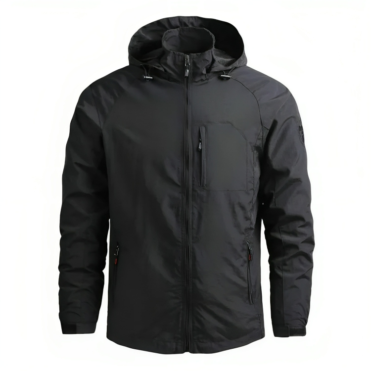 ModeGeist | Wasserdichter Kapuzenwindbreaker für Herren