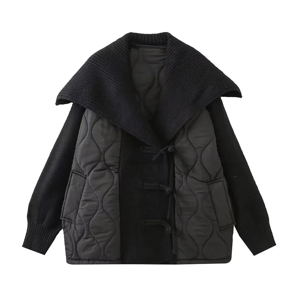 ModeGeist | Oversized Damenjacke mit Lässigem Marinekragen
