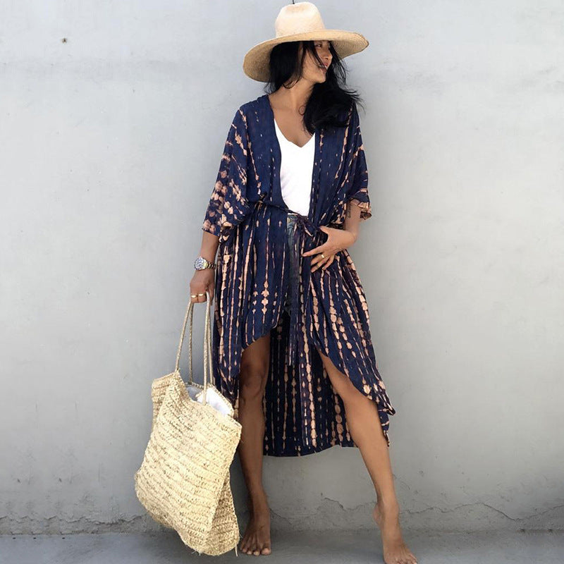 ModeGeist | Glamouröse Sonnenschutz Resort Strandkleid Cover Up