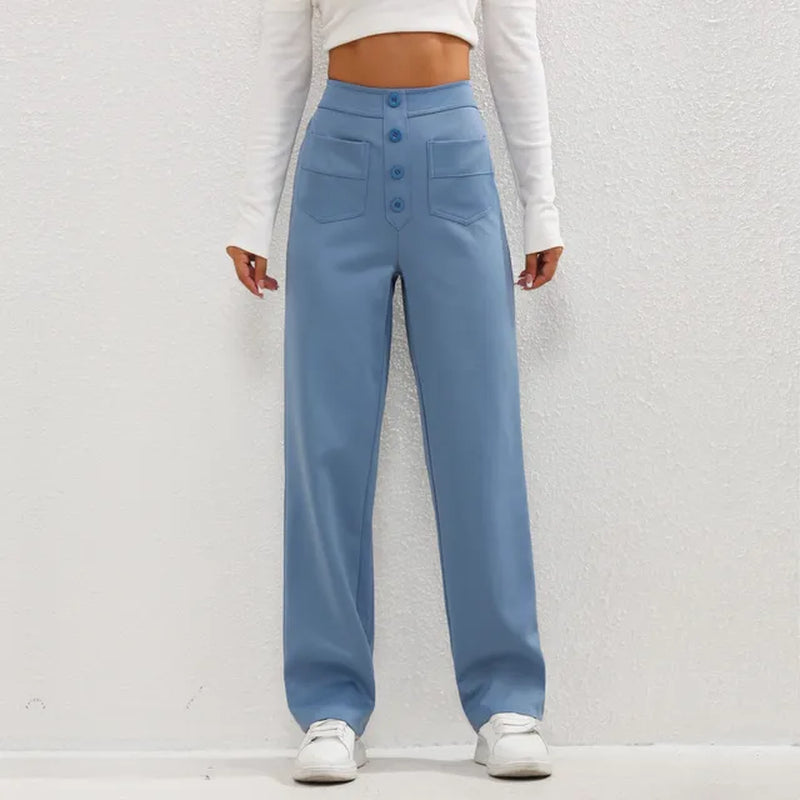 Paulina Hochtaillierte Elastische Hose von Bonafita