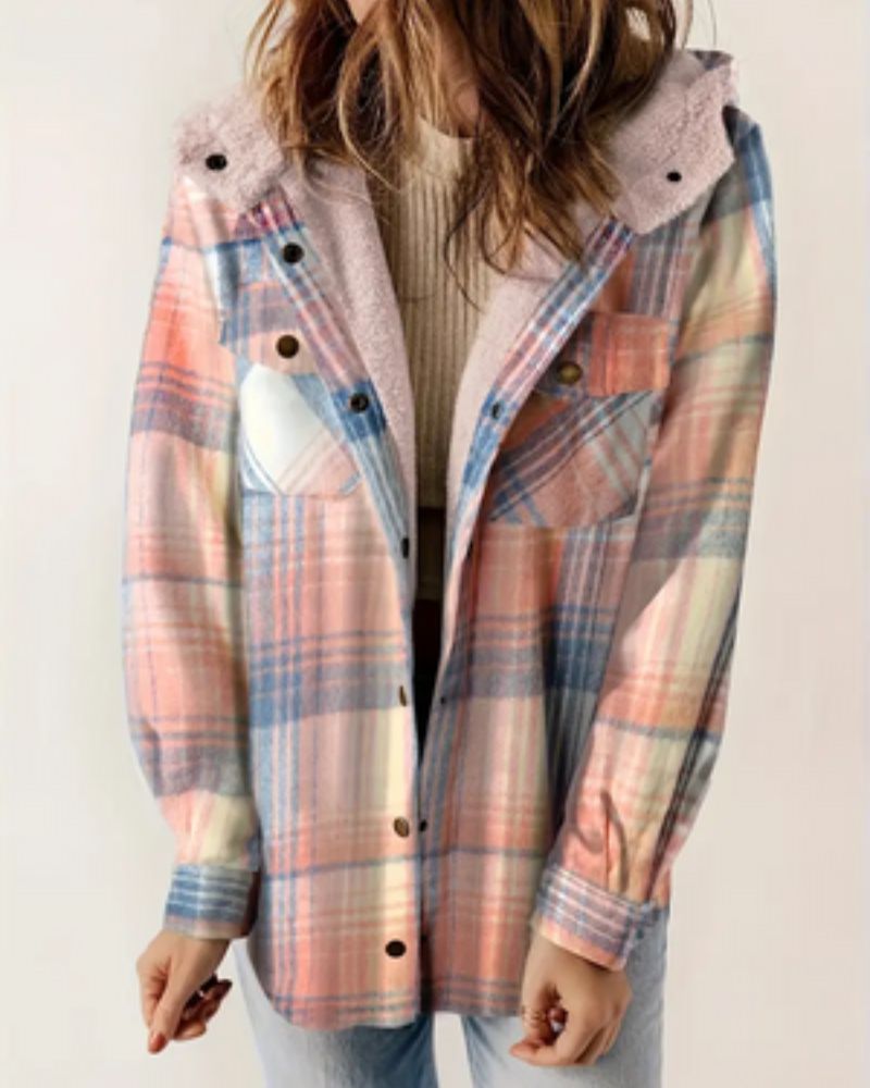 ModeGeist | Kariertes Jacket mit Sherpa Futter