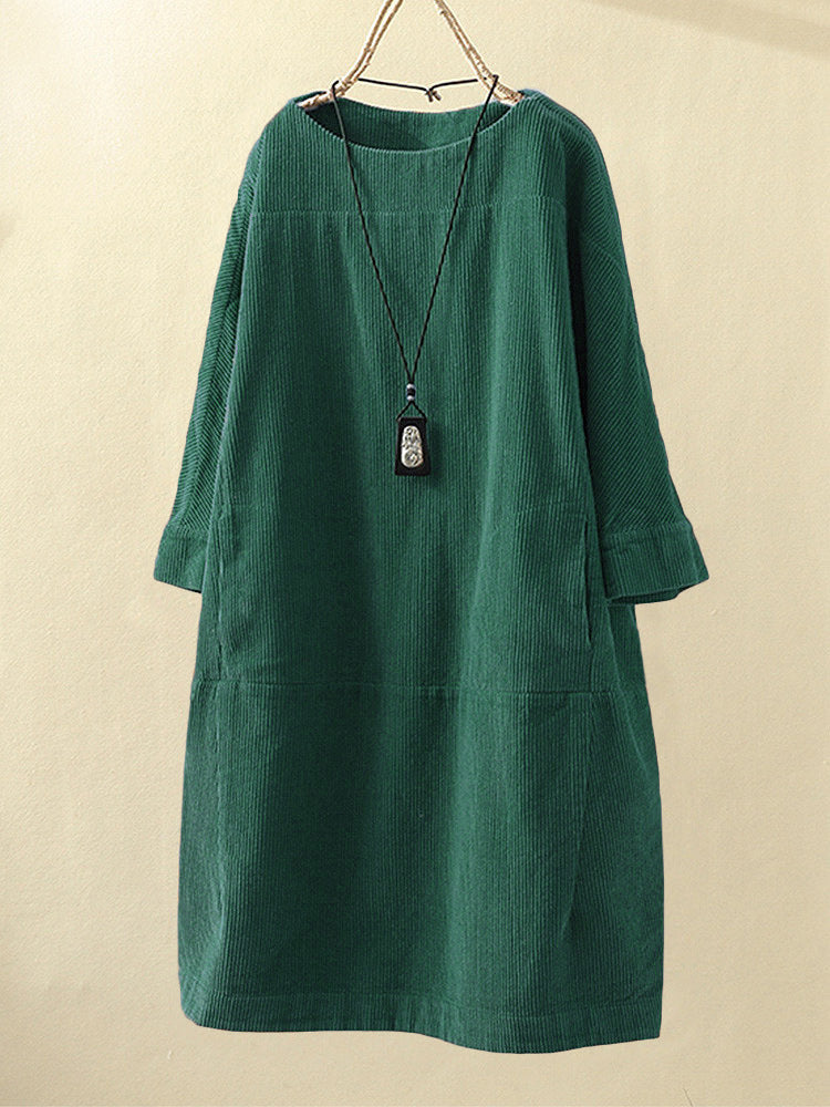 QUIRINA: Langärmliges Maxikleid
