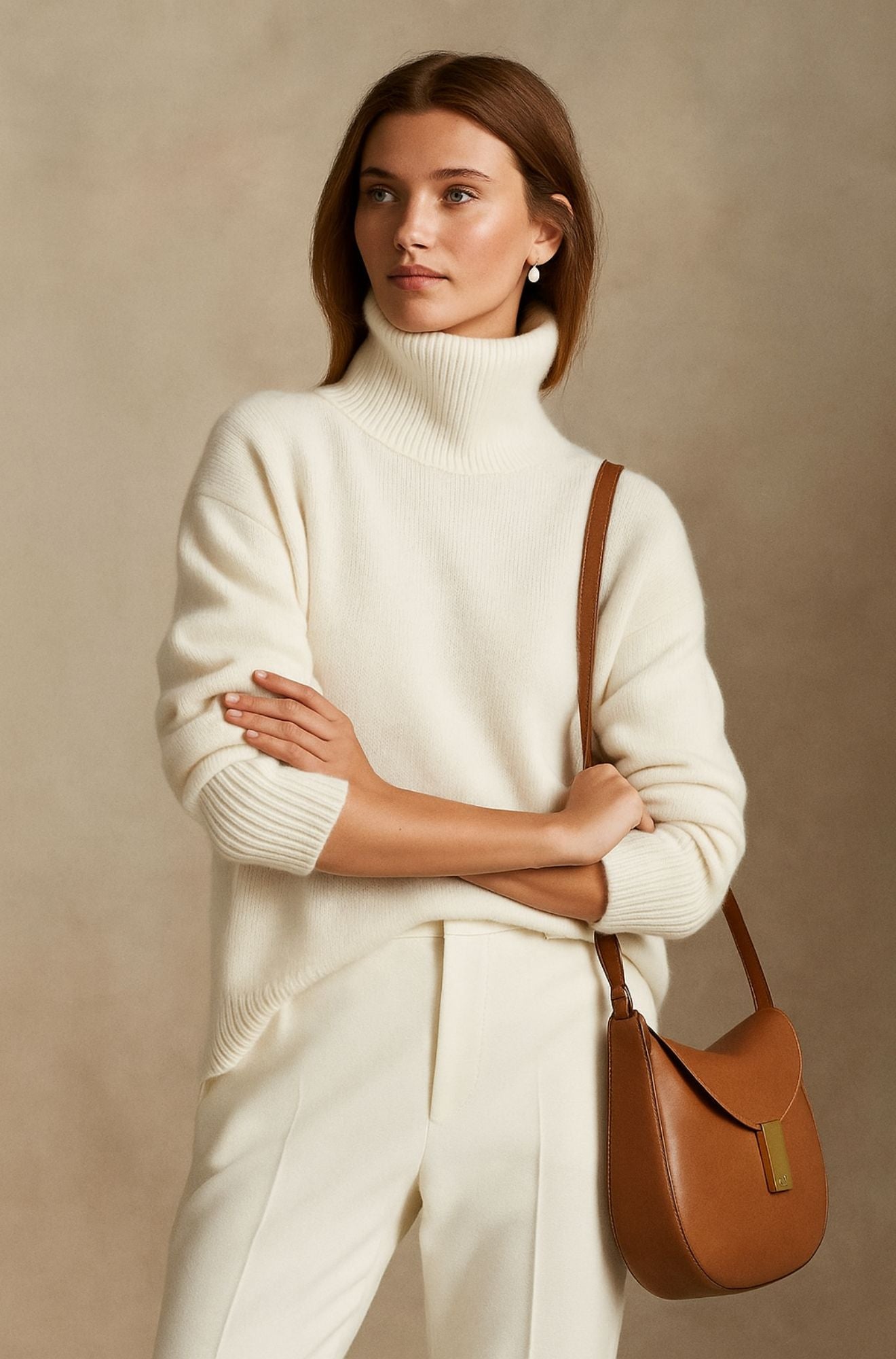 MODEGEIST Damen Pullover Leicht Weicher Strick Klassisch