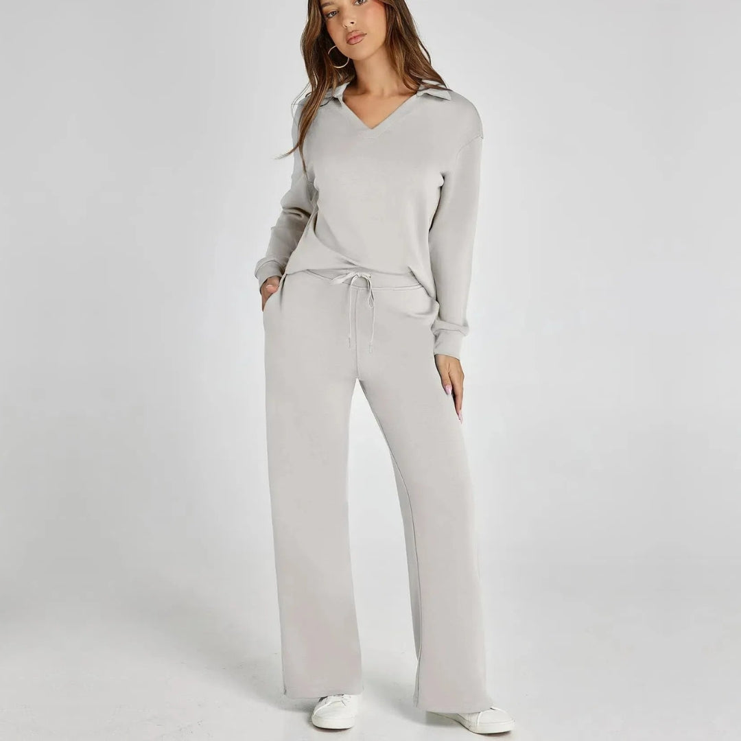 ModeGeist | Damen Loungewear Satz mit Weiten Hosen