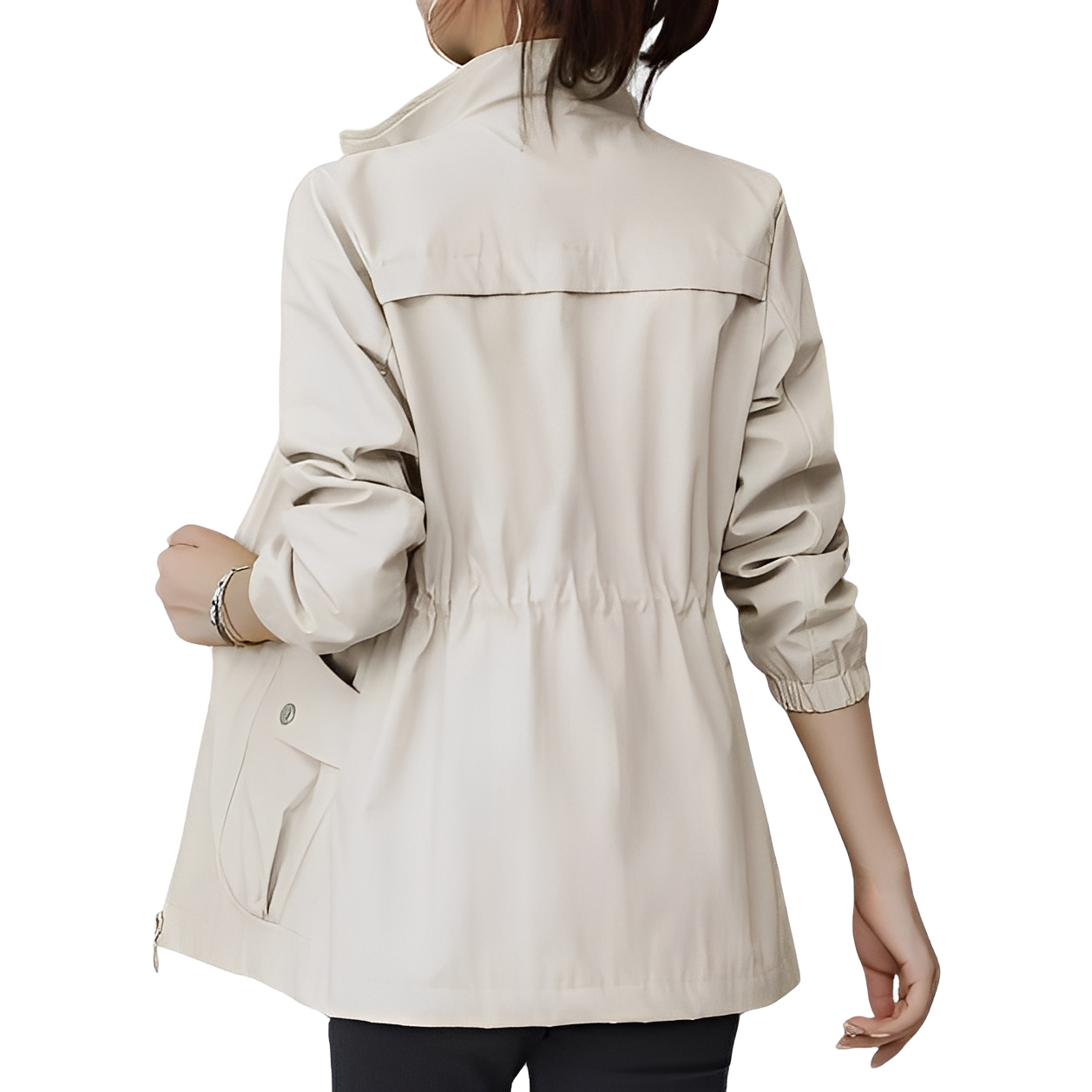 ModeGeist | Stylische Jacke mit verstellbarem Bund für Frauen