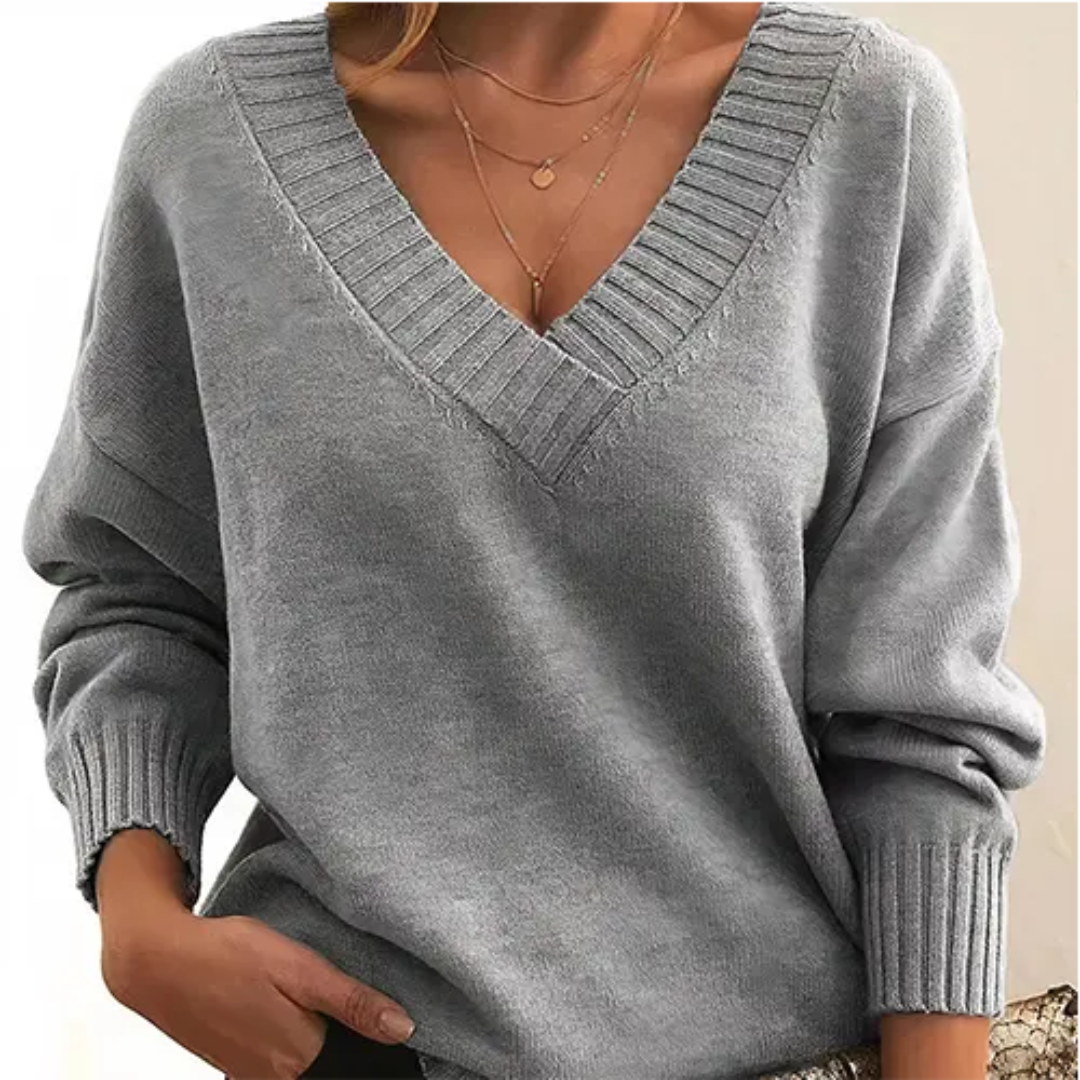 ModeGeist | Pullover Winter V-Ausschnitt für Frauen