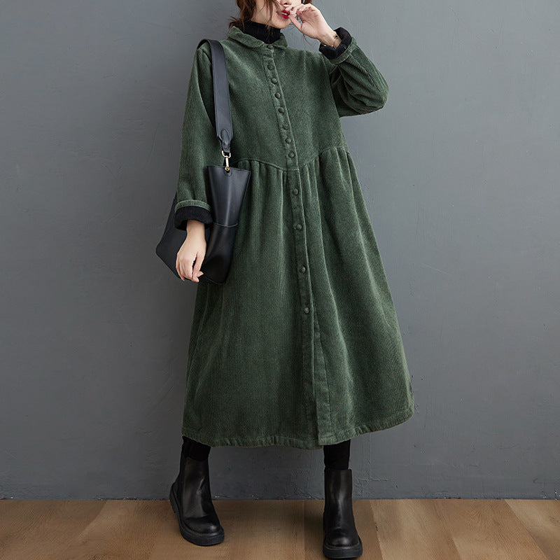 ModeGeist | Warmer Cordjacke mit lockerer Passform für Frauen