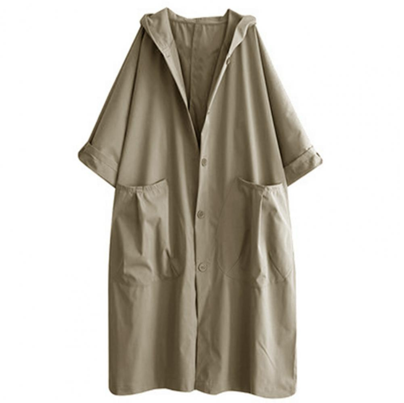 ModeGeist | Trenchcoat Lang für Frauen Warm
