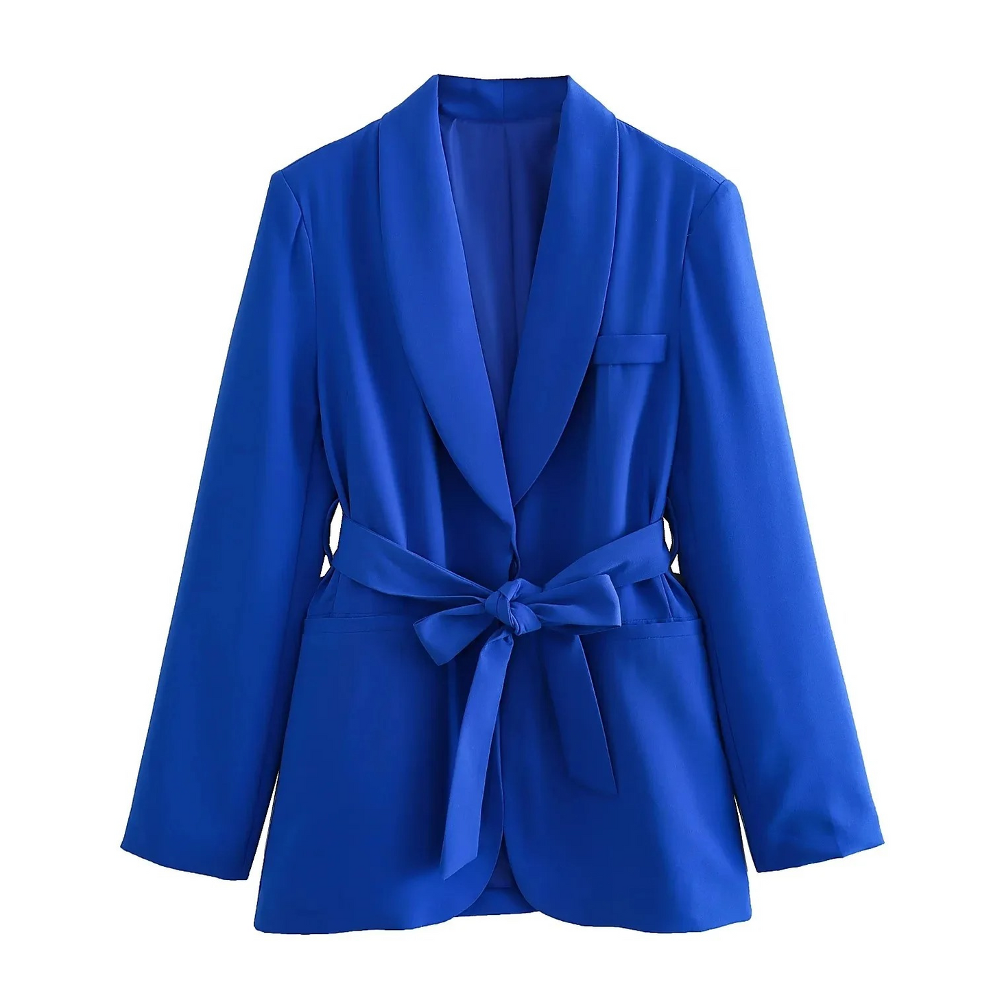 ModeGeist | Mehrfarben Hausbekleidungsstil Blazer und Hose Set