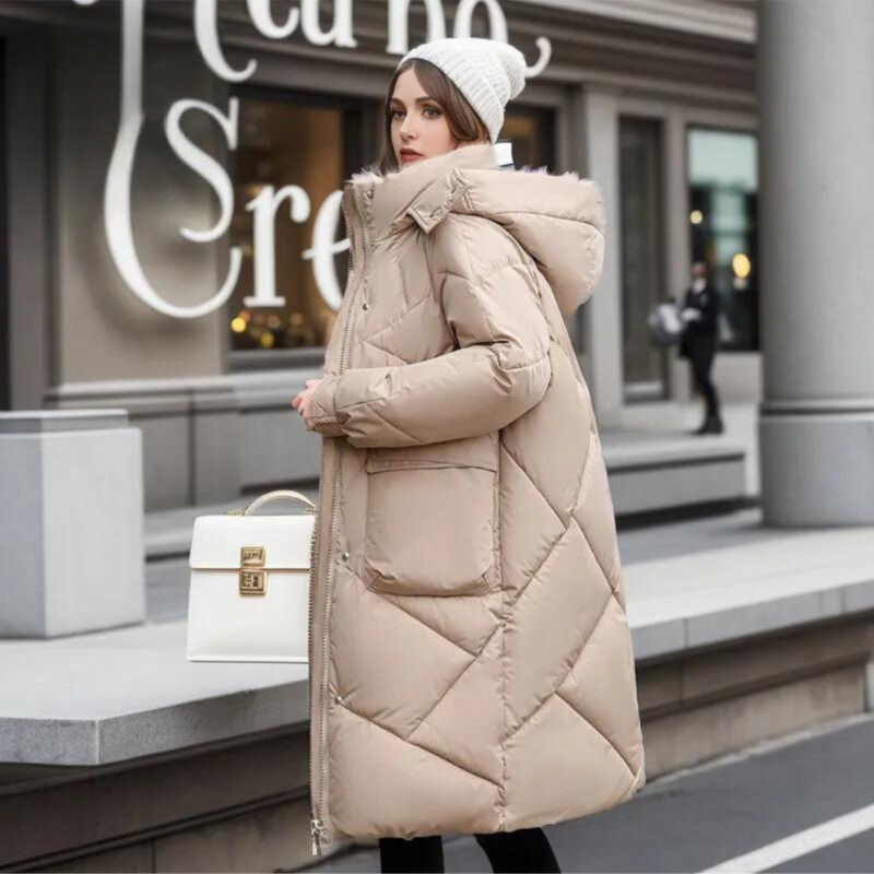 ModeGeist | Lange Jacke für Frauen Winter Warm