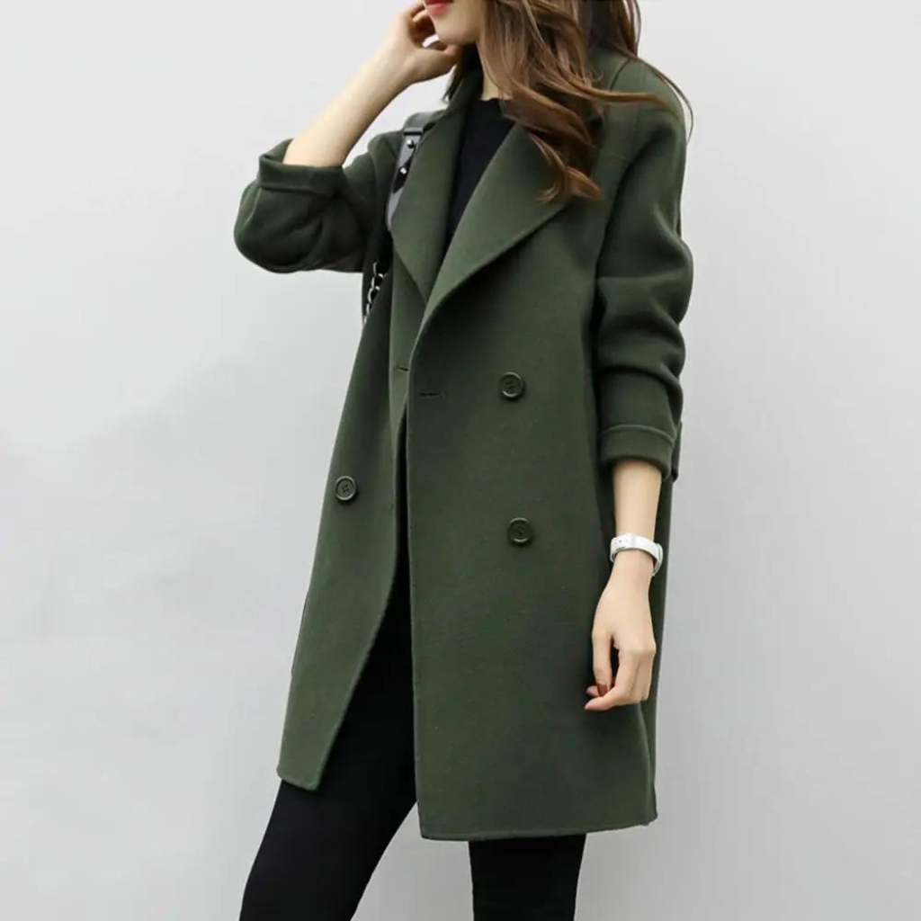ModeGeist | Slim-Wollmantel für Frauen