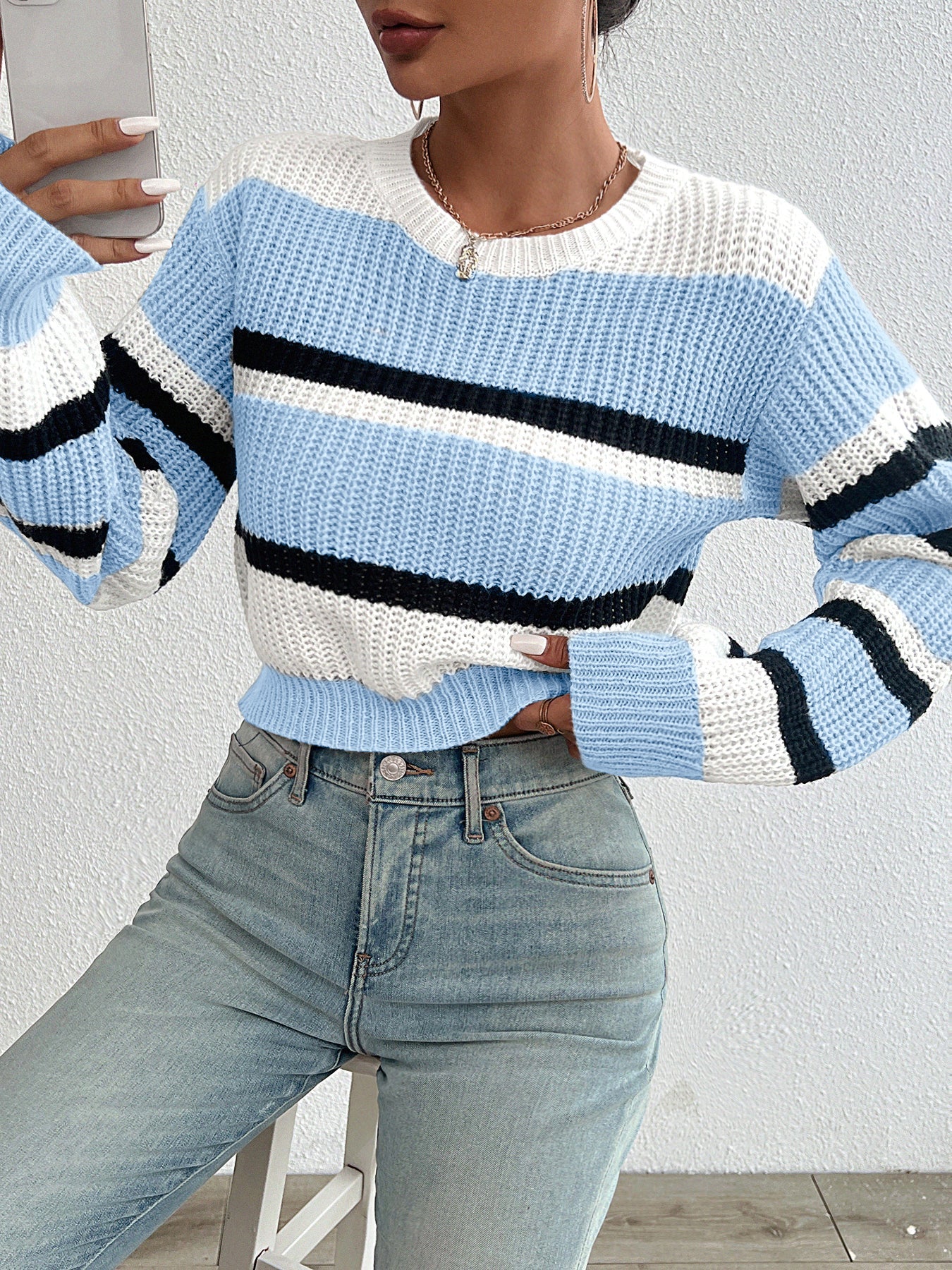 ModeGeist | Strick Rundhals Pullover