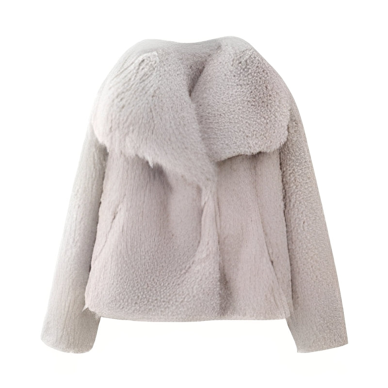 ModeGeist | Eleganter Faux-Fur-Mantel für Frauen