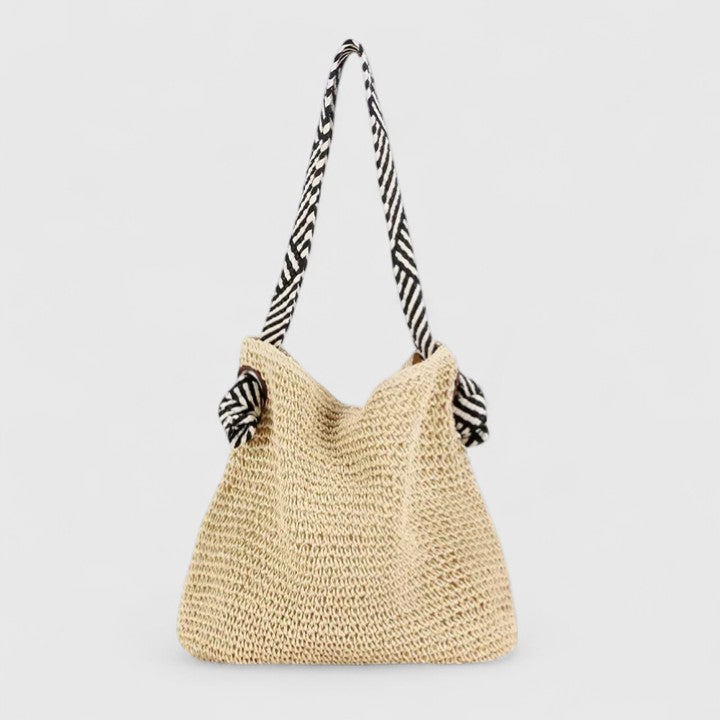 MODEGEIST Damen Schultertasche Boho-Style Geflochten Verstellbar