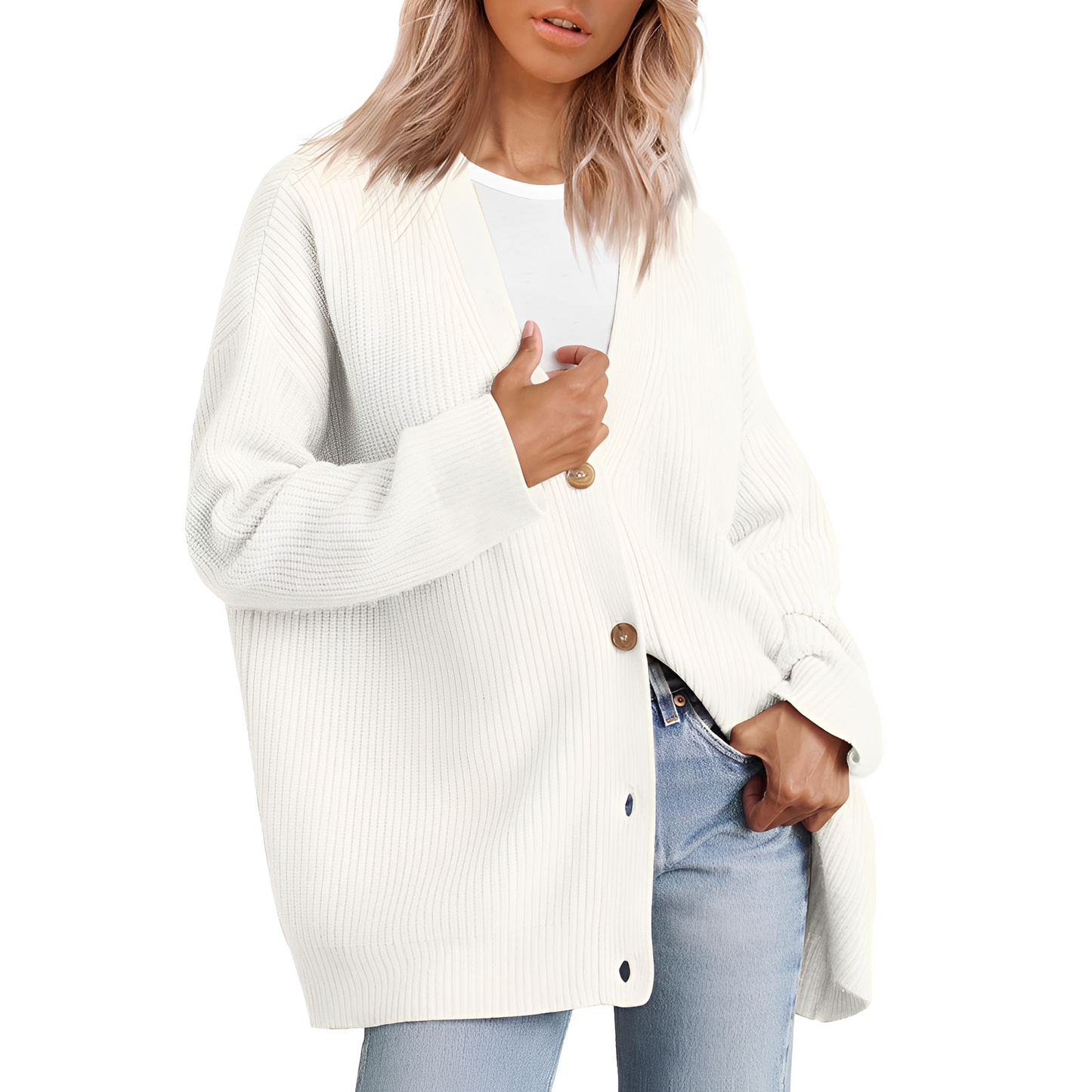 ModeGeist | Lässiger Oversize Cardigan für Frauen