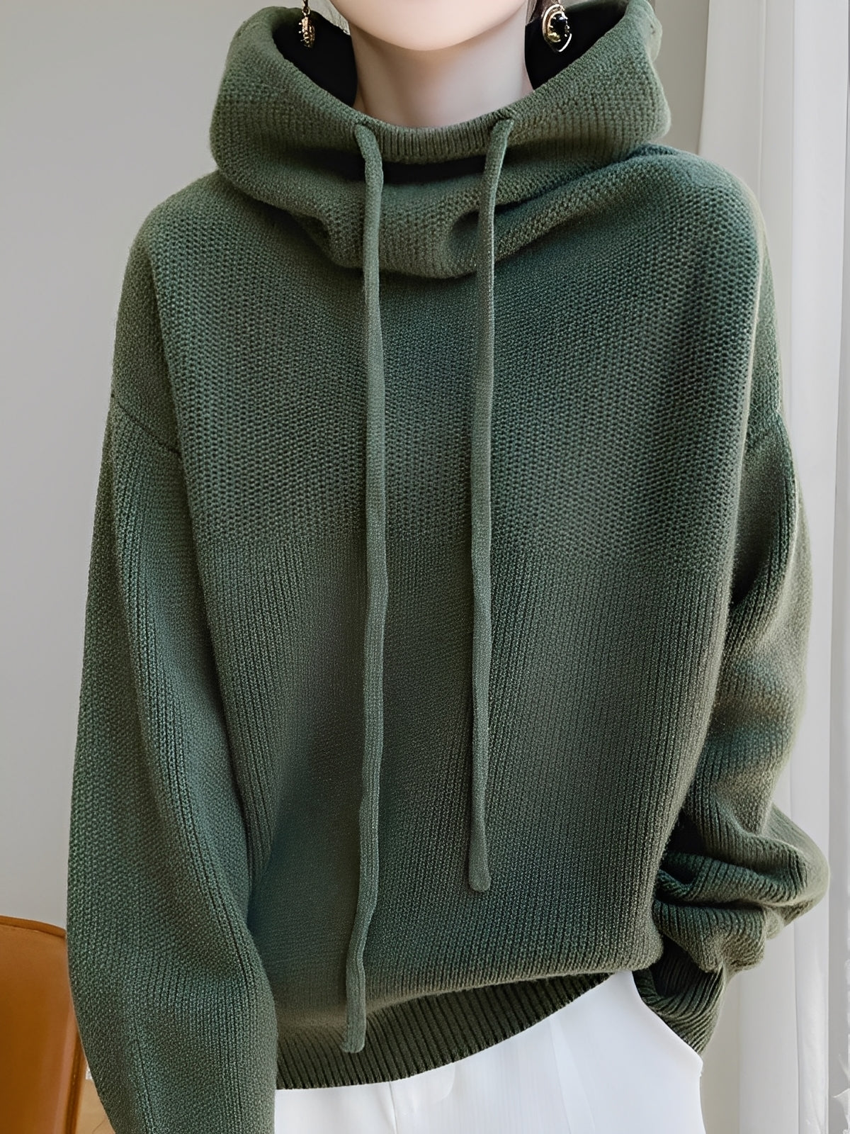 ModeGeist | Warme, weiche Woll-Hoodie für Frauen
