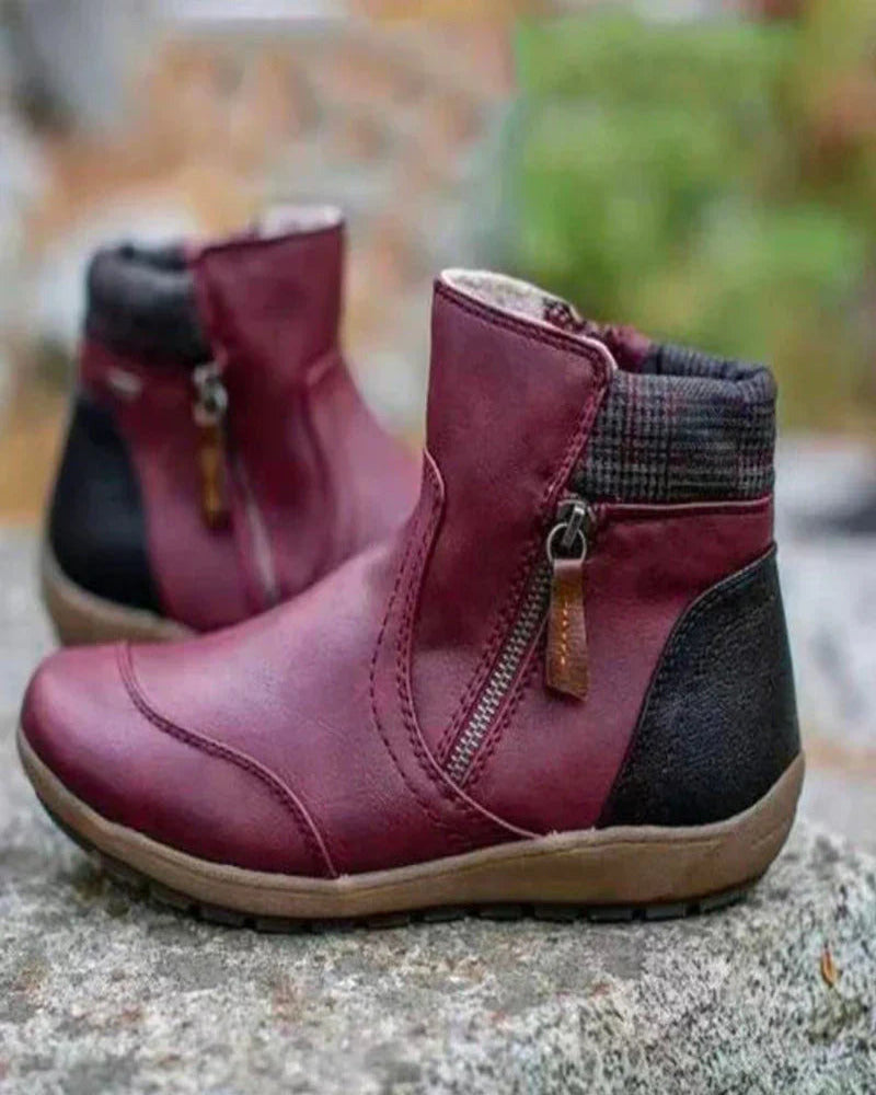 ModeGeist | Wasserdichte Orthopädische Stiefel mit Hochwertigem Reißverschluss