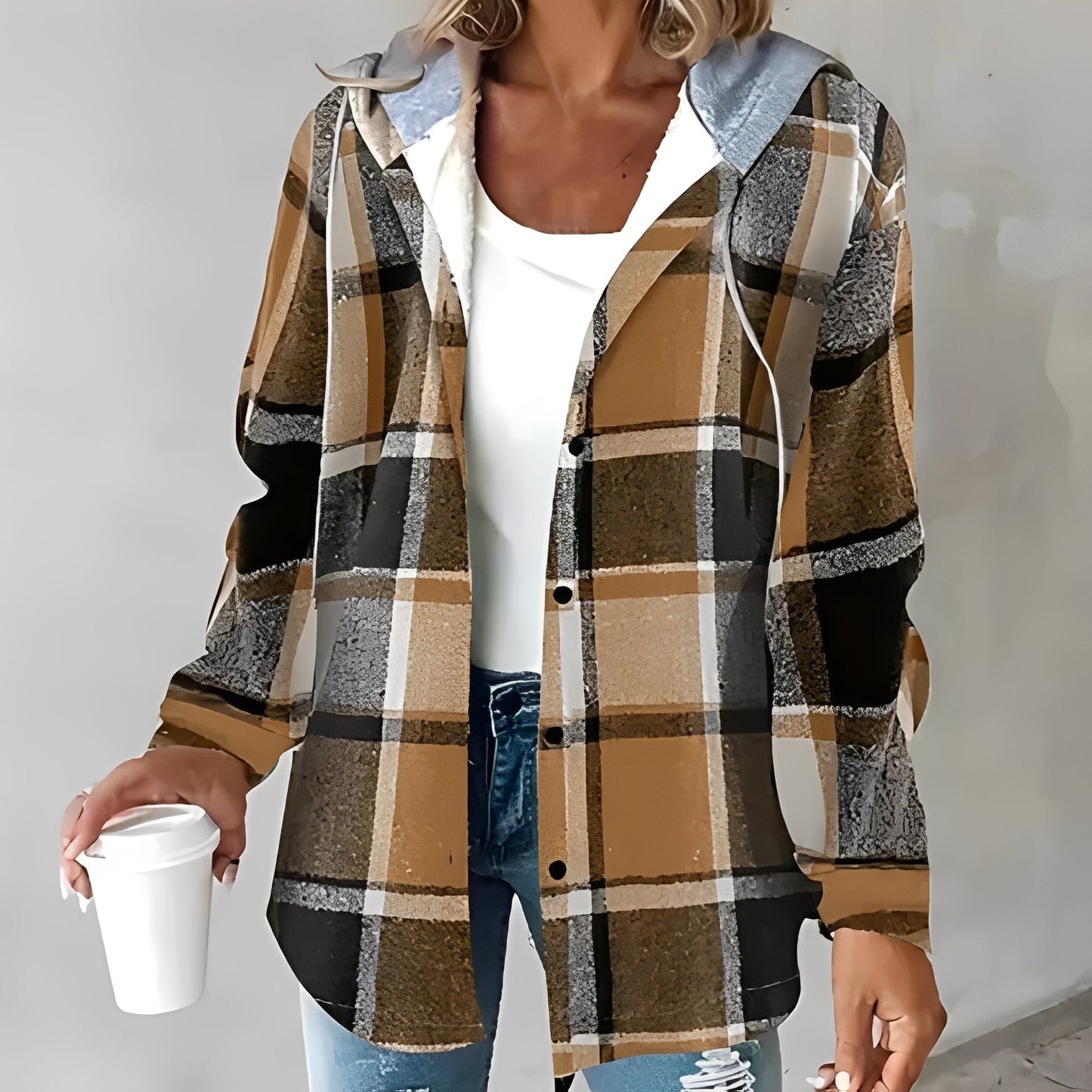 ModeGeist | Freizeit, Warme Kapuzenjacke für Frauen