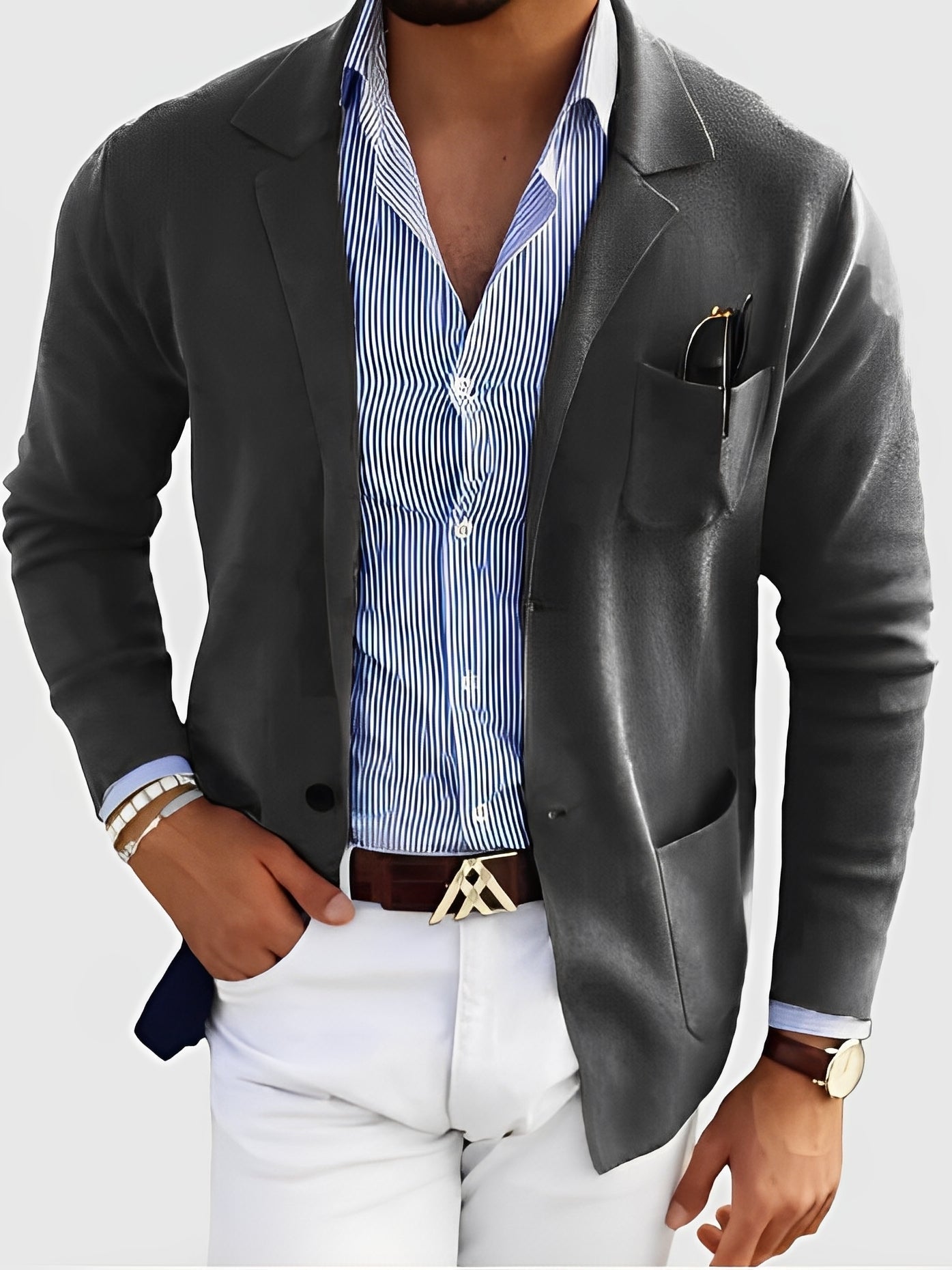 ModeGeist | Eleganter Blazer mit Taschen für Männer