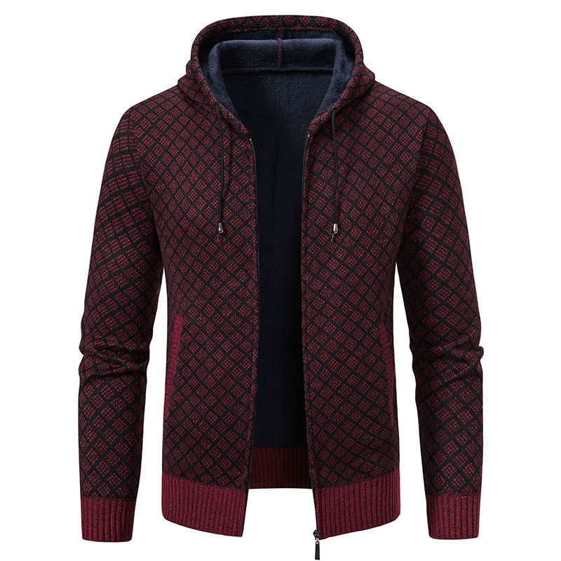 ModeGeist | Elegante, schlanke Jacke mit Kapuze für Männer