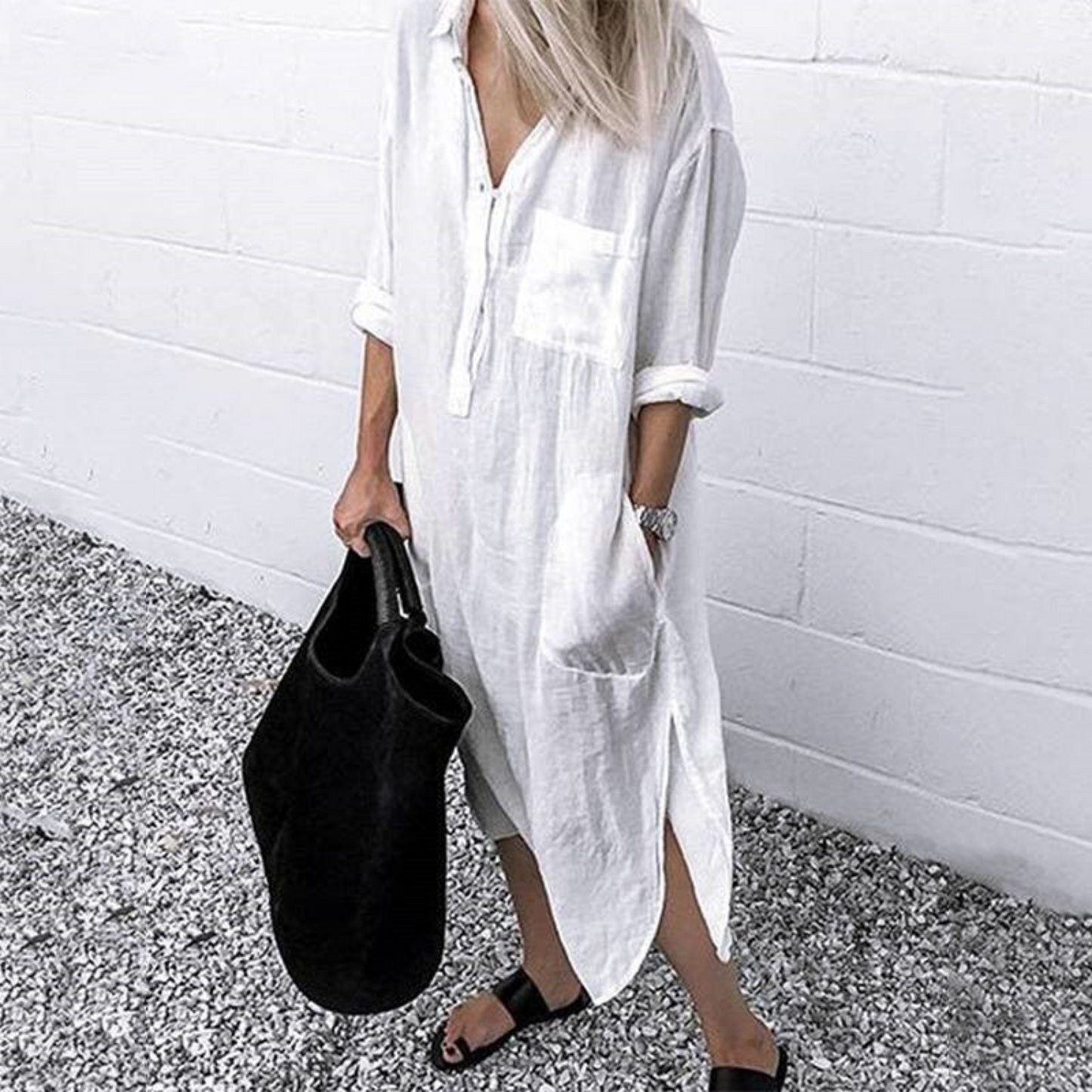 MODEGEIST: Elegantes langes Sommerkleid