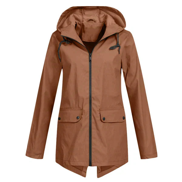 ModeGeist | Trendy Damen Regenjacke mit Kapuze