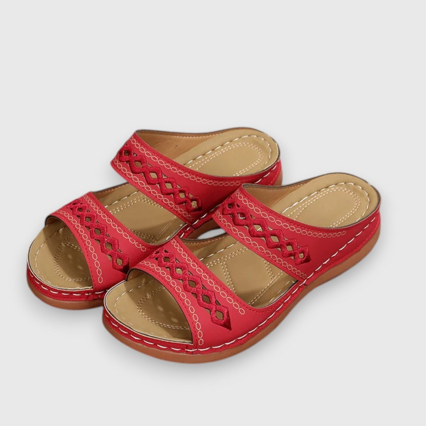 MODEGEIST Damen Sandalen Wide-Fit verstellbare Riemen bequem elegant