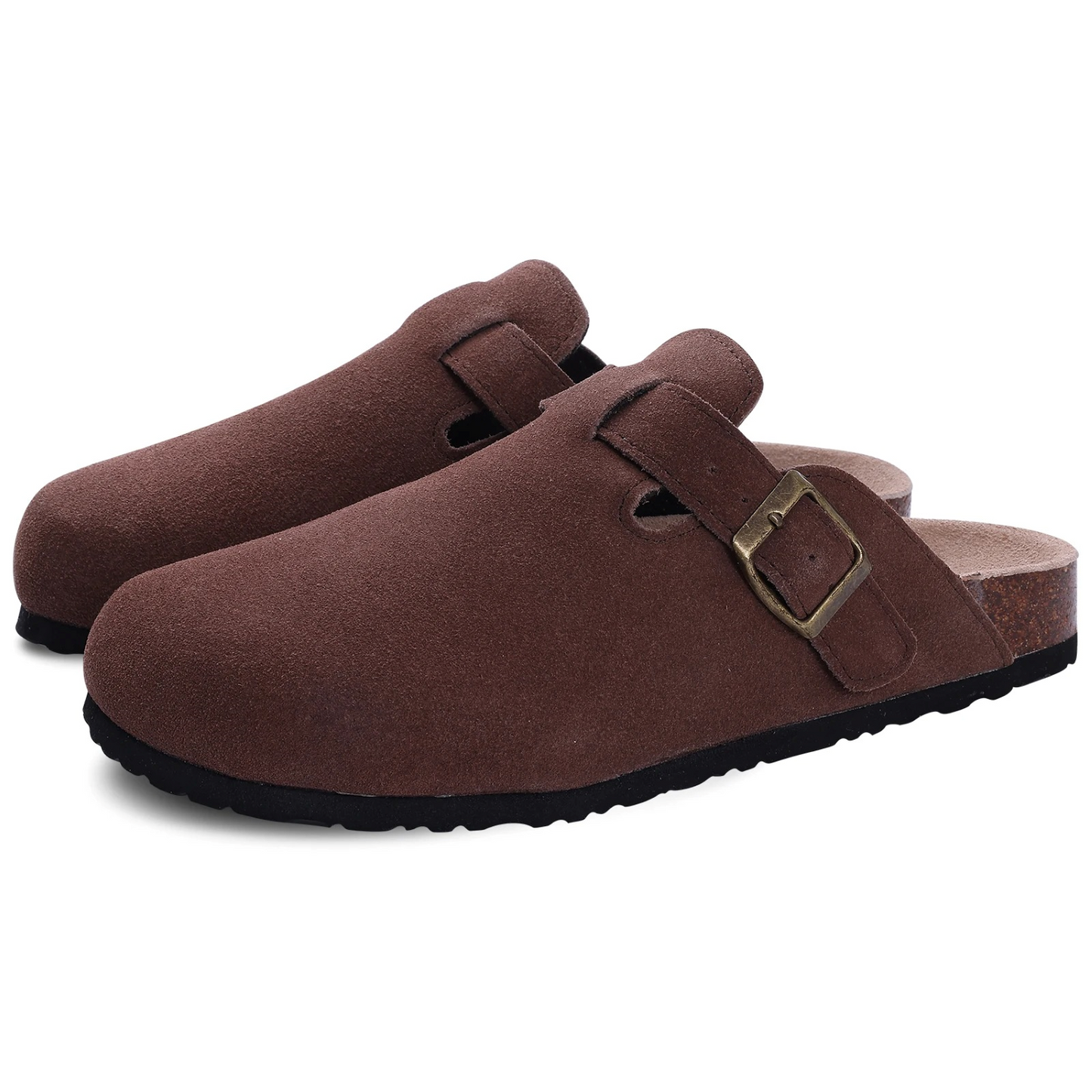 Strapazierfähige Wildleder-Clogs Charmie