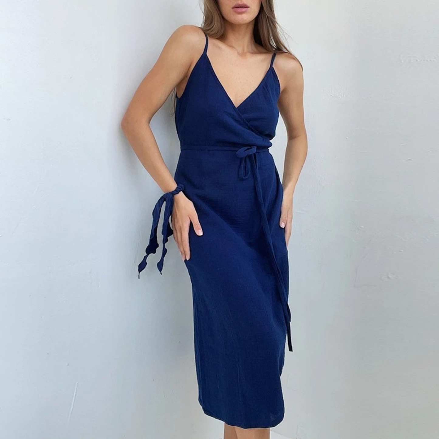 Leinen Sommerkleid - elegant, Modell Shawn