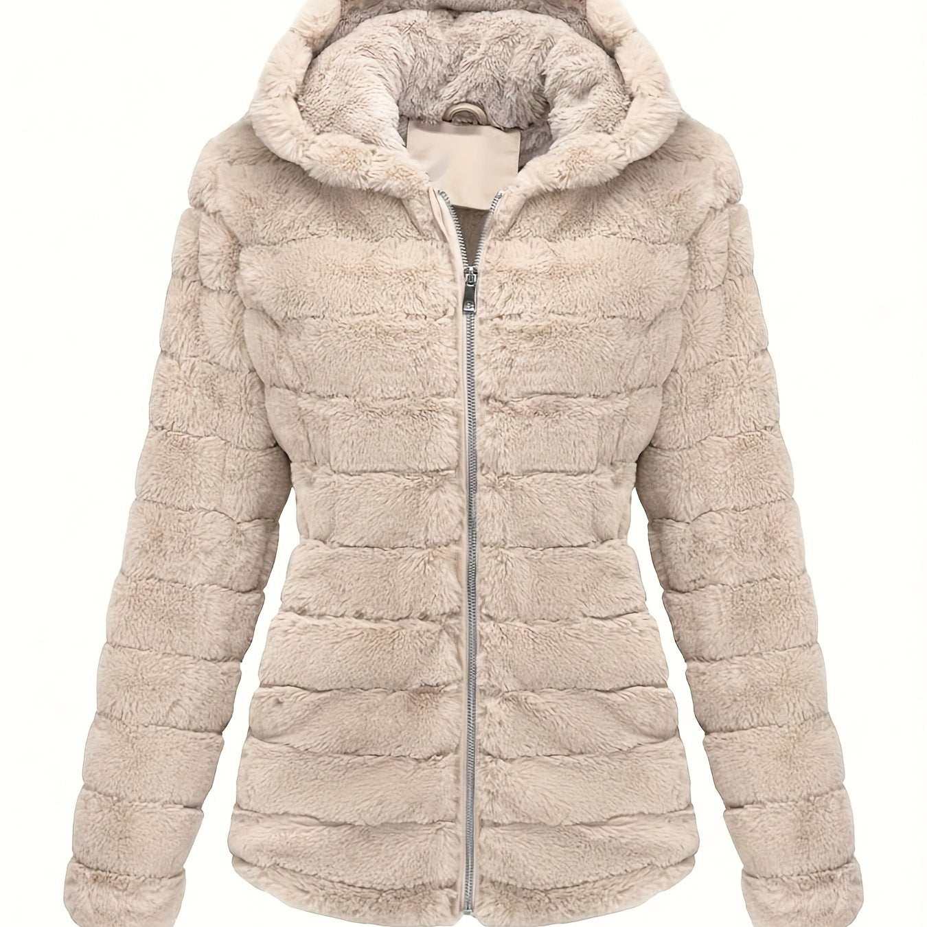 ModeGeist | Eleganter Teddy-Mantel In Einfarbig