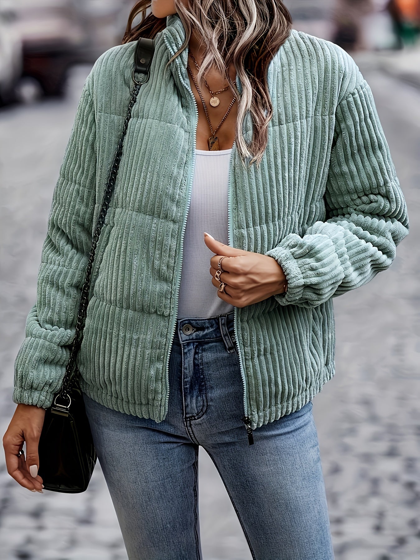 ModeGeist | Fleece Zip-up Jacke Polyester Komfortabel und Stilvoll