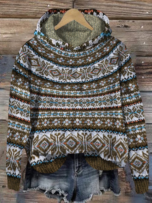 Damensweatshirt im nordischen Stil
