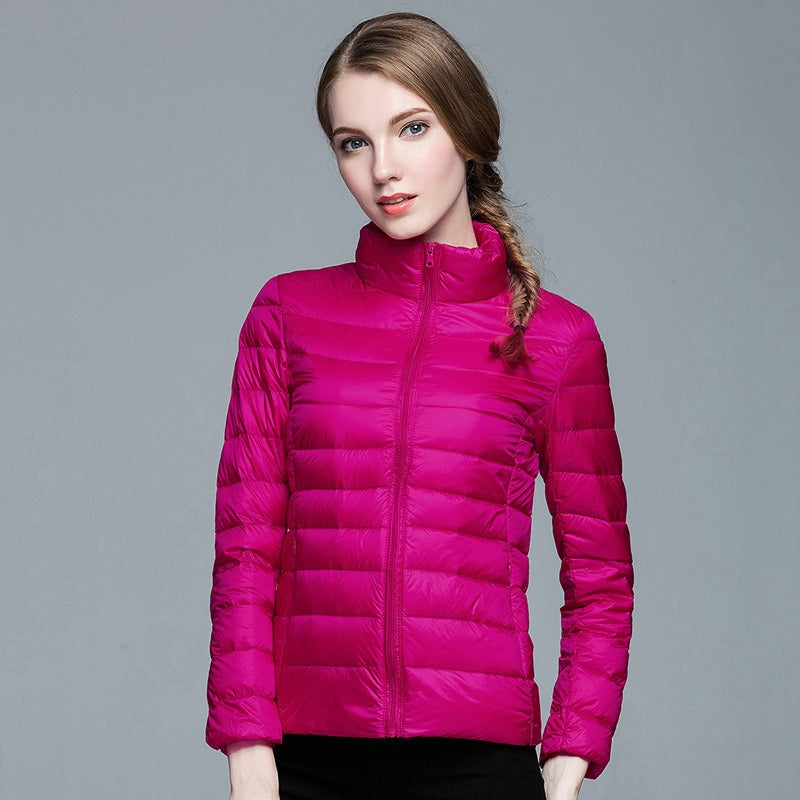 Leichte, warme Daunenjacke Hazel mit Reißverschluss